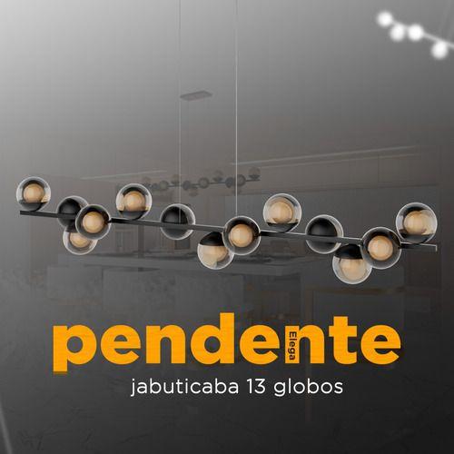 Imagem de  Pendente lustre Luminaria de Teto Jabuticaba 13 Globos Vidros - Bivolt