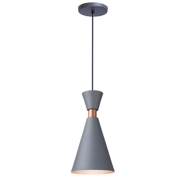 Imagem de Pendente Lustre Luminária Mini Pequim 24cm Cinza