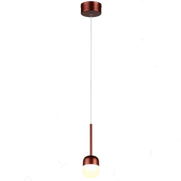 Pendente Marrom Cobre 8cm Led 6W 3000K Bivolt - PARIS LUZ Imagem de Pendente Marrom Cobre 8cm Led 6W 3000K Bivolt