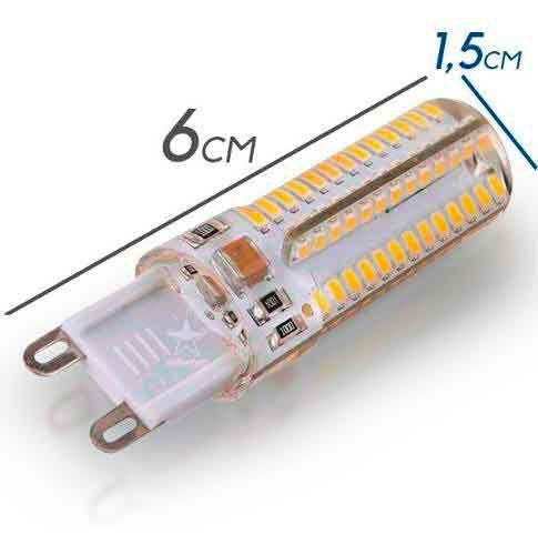 Imagem de Pendente Metal Baixo Ouro + LED G9 5w Branco Quente 110V St1740