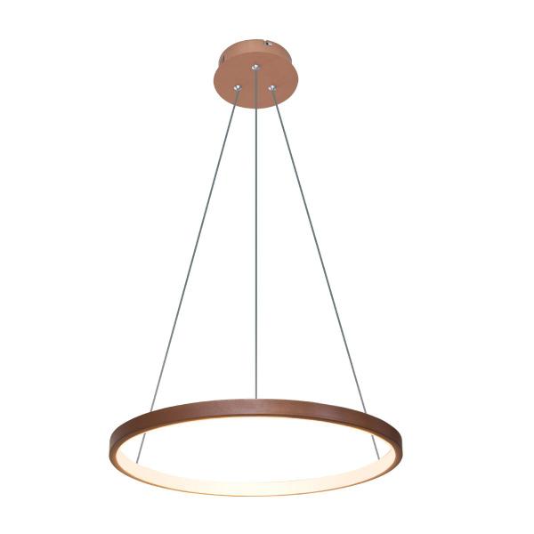 Imagem de Pendente Moderno Anel Ring COBRE 1 Arco 20w 40cm Led integrado Bivolt St459