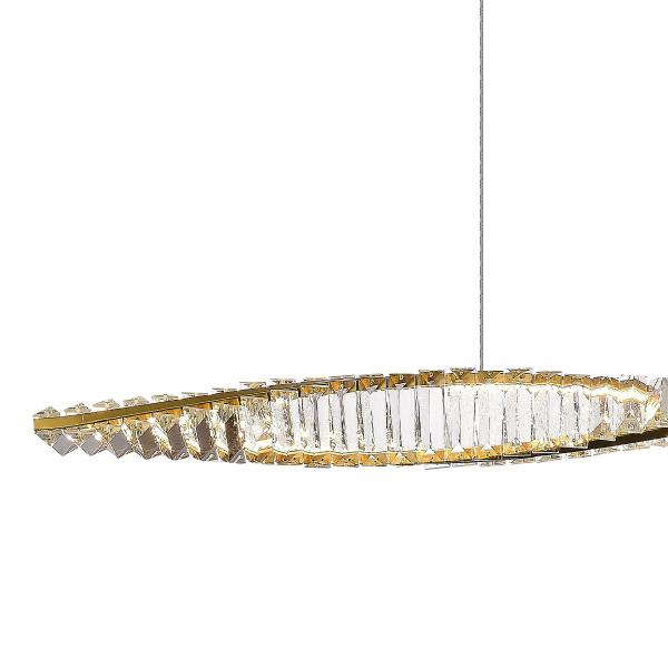 Imagem de Pendente Moderno Dourado Vougue 1,20m Led 3000k Mais Luz