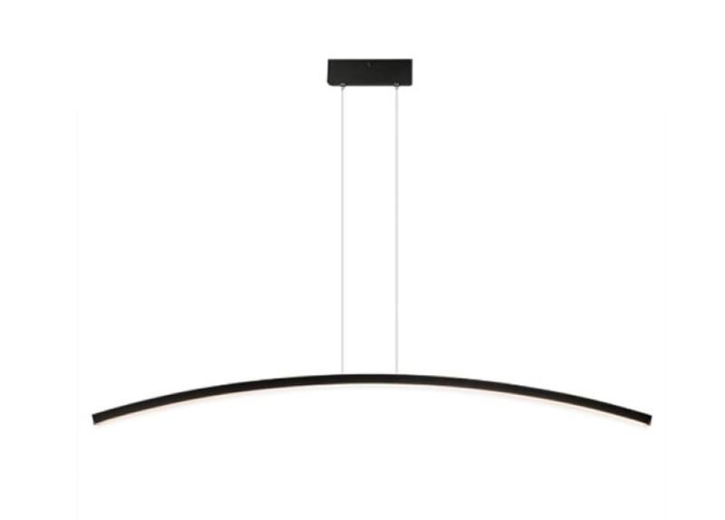 Imagem de Pendente Moderno Elegante Slim Perfil Curvo LED Integrado - 90cm