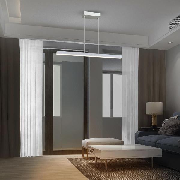 Imagem de Pendente Moderno Industrial Lumier Lumi35 80cm 20w 3000k Branco Fosco