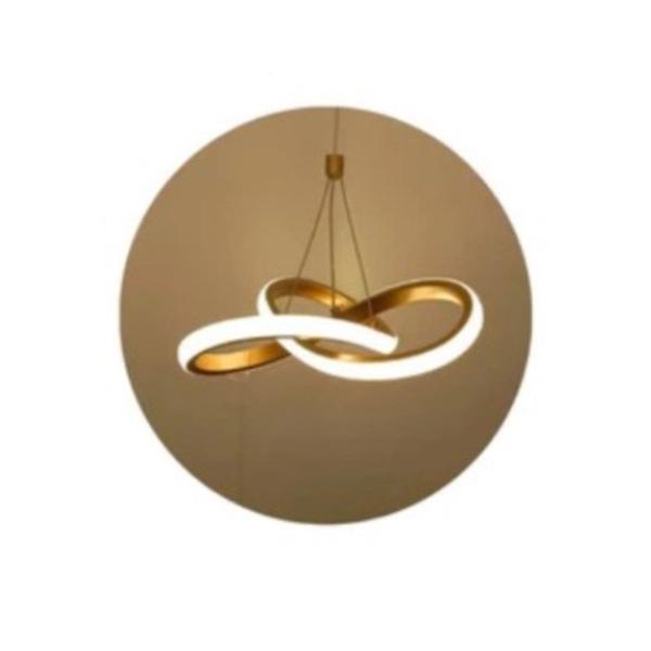 Imagem de Pendente Moderno Led 35w Dourado Cinderella Quarto Cabeceira