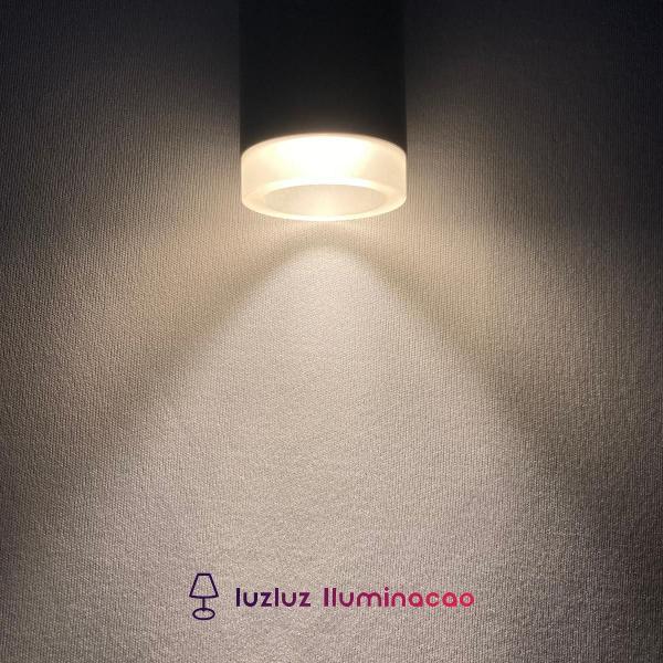 Imagem de Pendente Moderno Led Tubo Acrílico Difusor para Sala Quarto Banheiro Balcão - Dourado