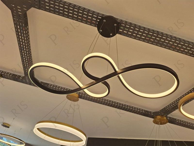 Imagem de Pendente Moderno Preto 100cm Led 52W 3 em 1 Bivolt