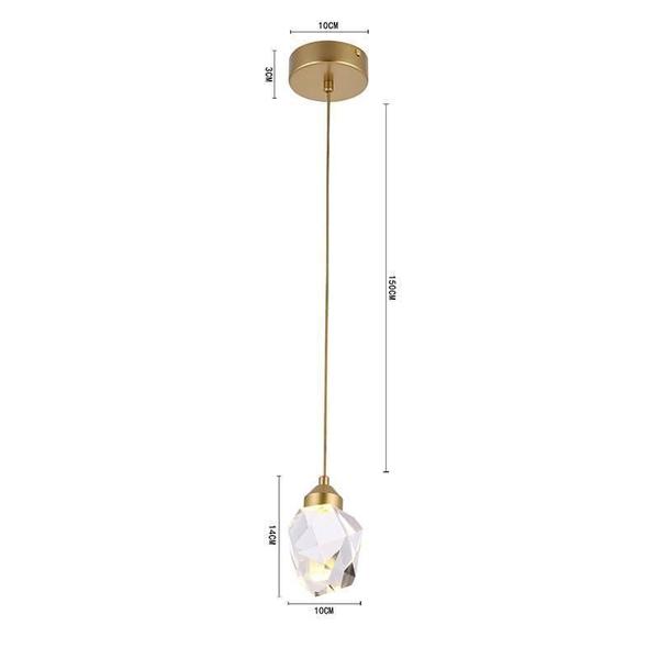 Imagem de Pendente Nordecor Led Mya 2411 - Bronze - 3000K 3W 225Lm