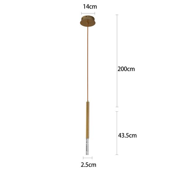 Pendente Nordecor Led Pean 3W 3000K 2518 Dourado Fosco 3W / - Mbled Imagem de Pendente Nordecor Led Pean 3W 3000K 2518 Dourado Fosco 3W /