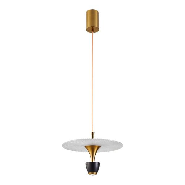 Imagem de Pendente Nordecor Sowa 2579 Led Preto com Dourado Bivolt