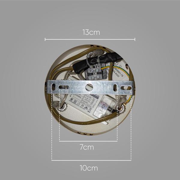 Imagem de Pendente Petra Starlux ZR104-AGD LED 2700k 3 Cúpulas ST2582