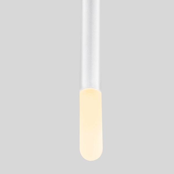 Imagem de Pendente Slim Metal Cúpula Vidro BRANCO + Led G9 5w Branco Quente 220V St1741