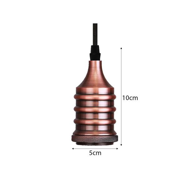 Pendente Soquete Dot Metal Wave Cobre 1XE27 - Taschibra - 8783 Imagem de Pendente Soquete Dot Metal Wave Cobre 1XE27 - Taschibra - 8783