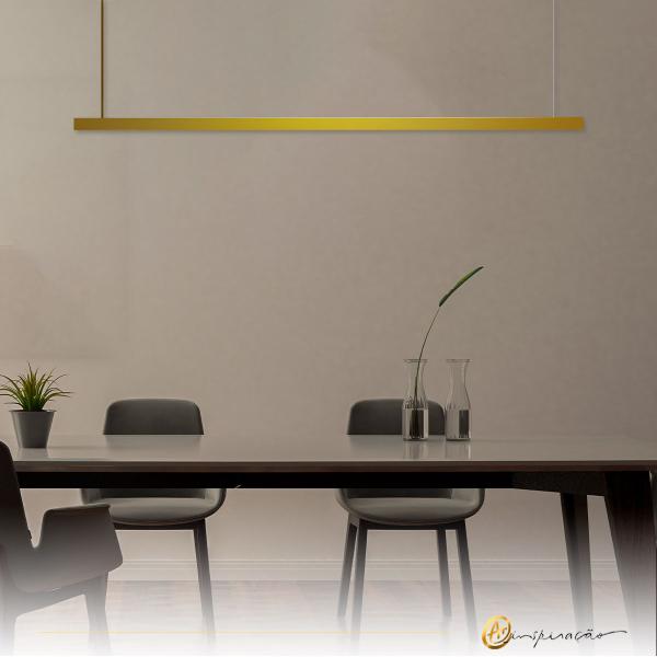 Imagem de Pendente Style 1M LED 3000K 18W Branco/Preto/Dourado  1130/100