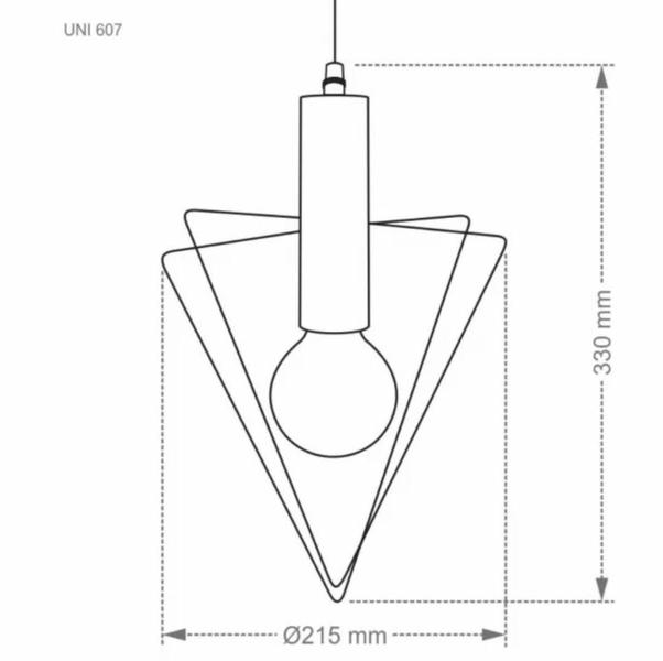 Pendente Taschibra UNI 607 1XE27 Imagem de Pendente Taschibra UNI 607 1XE27