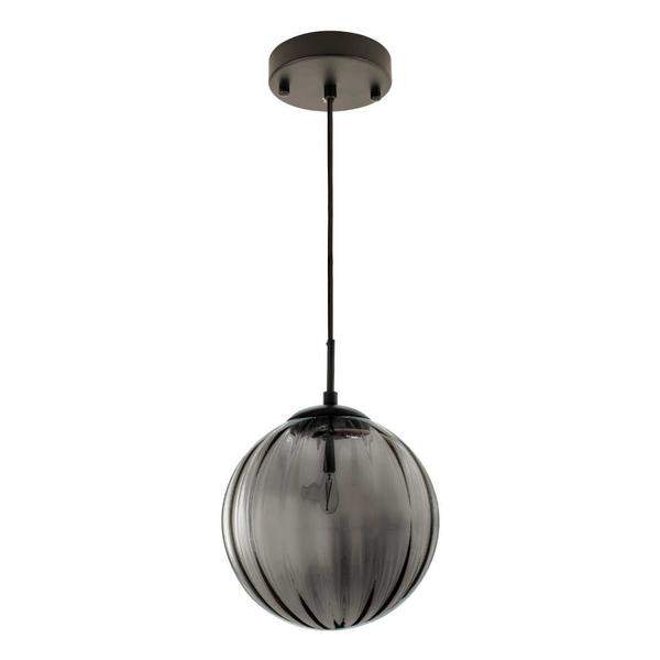 Imagem de Pendente Tati Globo Vidro Smoky 25cm Starlux Zr062 + LED E14 110V St1955