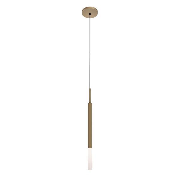 Pendente Teto Luminária Tubo Difusor Sala Quarto Hall Bronze - Singlelight Imagem de Pendente Teto Luminária Tubo Difusor Sala Quarto Hall Bronze