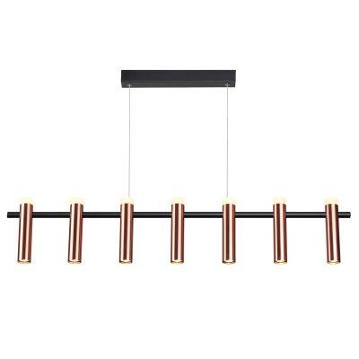 Imagem de Pendente Tubi 112cm X 11cm X 33,5cm 49w Led Cobre/preto - Bella - Cd002m