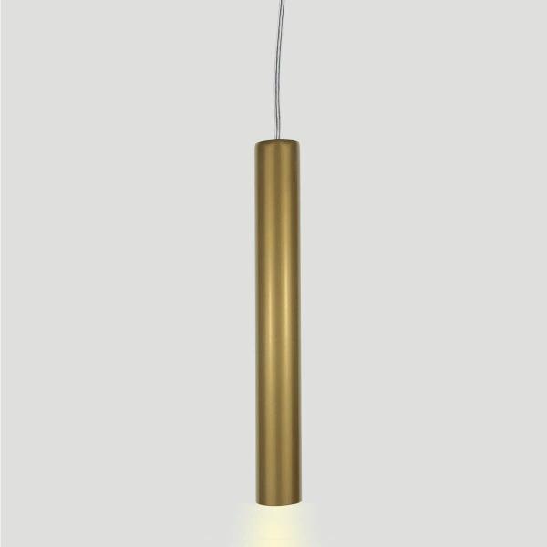 Imagem de Pendente Tubo Palito 30cm Ouro com Lampada LED 4W