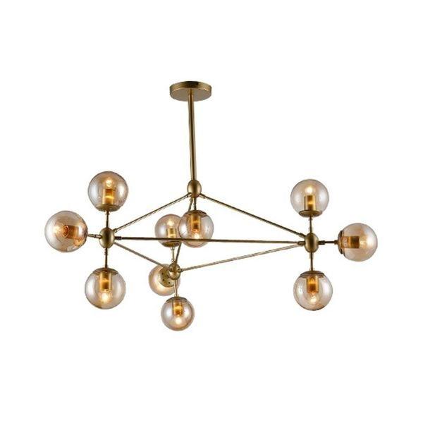 Imagem de Pendente Volans Dourado 10 lamp Sputinik