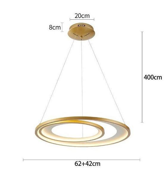 Imagem de Pendente Zahal LED 54W 3000K Dourado