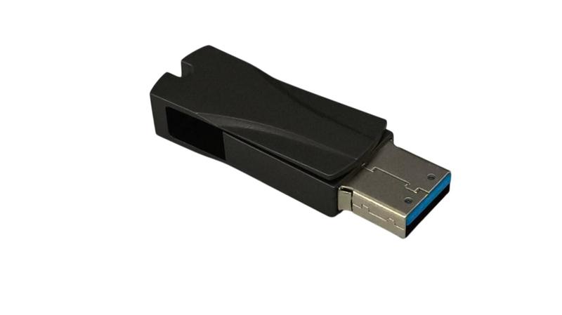 Imagem de Pendrive 128GB USB3.0 - Prateado Fosco Com Tampa Giratoria