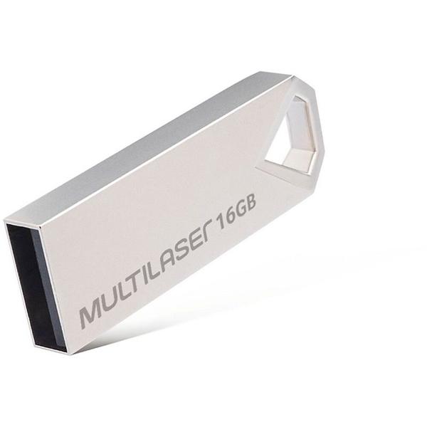 Imagem de Pendrive 16Gb Usb 2.0 Multilaser Diamond Metálico - Pd850