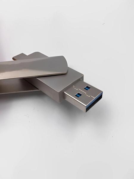 Imagem de Pendrive 2 em 1 Usb 2.0 + Tipo C Para Notebook Celular Tablet MacBooks 