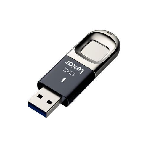 Imagem de Pendrive Lexar Jumpdrive Fingerprint F35 128gb 3.0 Preto