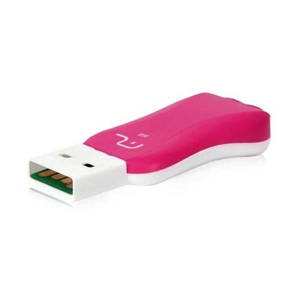 Imagem de Pendrive Multilaser 8Gb Titan Colors PD720 Rosa/Branco