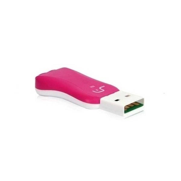 Imagem de Pendrive Multilaser 8Gb Titan Colors Pd720 Rosa/Branco