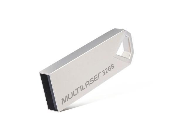 Imagem de Pendrive Multilaser Diamond 32GB USB 2.0 Metalico - PD851