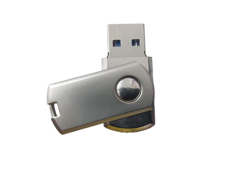 Imagem de Pendrive USB 3.0 256Gb Prata Com Tampa Giratória