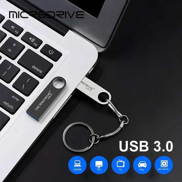 Imagem de Pendrive USB 3.0 de Metal - Alta Capacidade (32GB a 512GB)