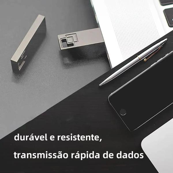 Imagem de Pendrive USB de Alta Velocidade - 8GB, 16GB, 32GB, 64GB e 128GB