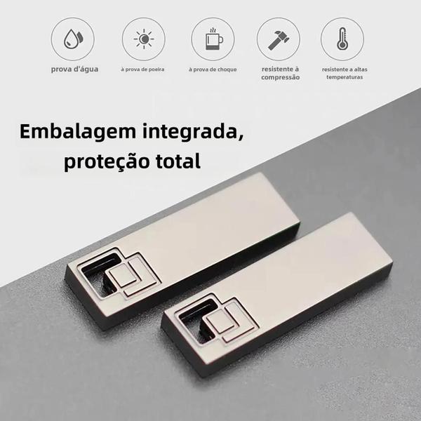 Imagem de Pendrive USB de Alta Velocidade - 8GB, 16GB, 32GB, 64GB e 128GB