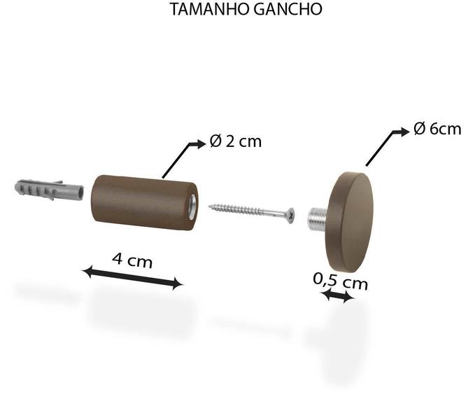 Imagem de Pendurador Gancho Multiuso Verde 6 Cm