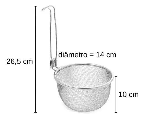 Imagem de Peneira 14cm para Fritura em Aço Inox - Hércules