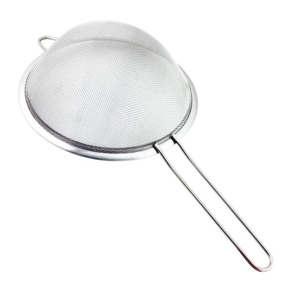 Imagem de Peneira De Cozinha Coar Inox 18cm Polvilhar Escorrer Massas