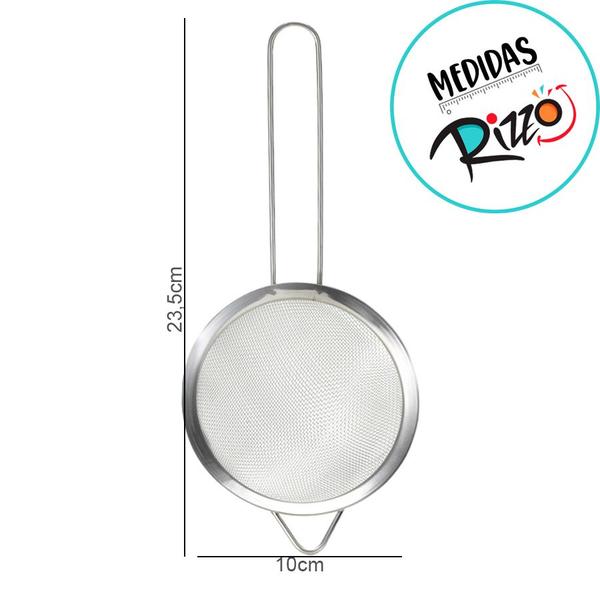 Imagem de Peneira de Inox - 10cm - 1 unidade - Rizzo