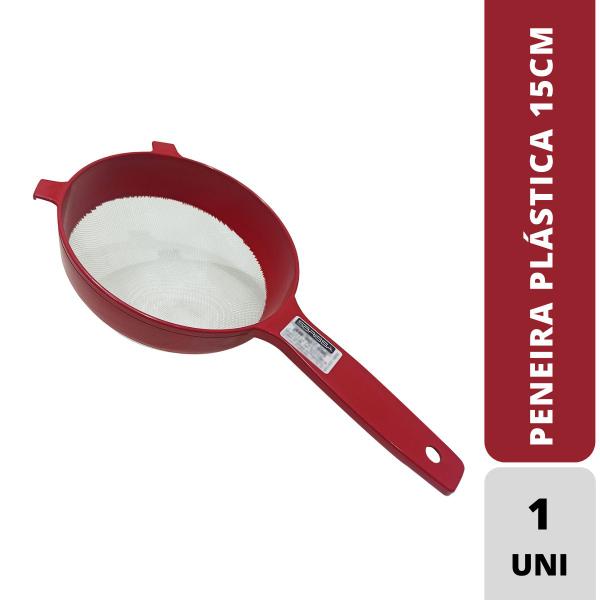 Imagem de Peneira De Plástico Utensílio Casa Cozinha 15cm C/1 Uni