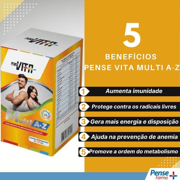 Imagem de PenseVita Vitamina A-Z Multi com 60 cápsulas