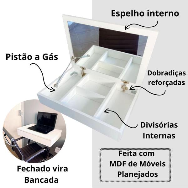 Imagem de Penteadeira com espelho, interno, mesa, bancada