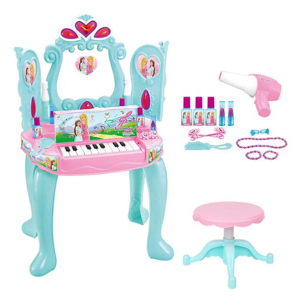 Imagem de Penteadeira Infantil Sonho De Princesa C/ Piano E Acessorios