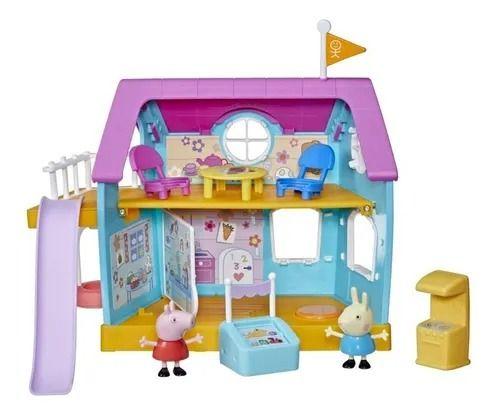 Imagem de Peppa Pig Clubinho Da Peppa Só Para Crianças 30 Cm  Com Som e 2 Figuras  - Hasbro