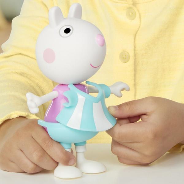 Imagem de Peppa Pig Estilos Divertidos Susie Ovelha, 15cm e 6acessórios