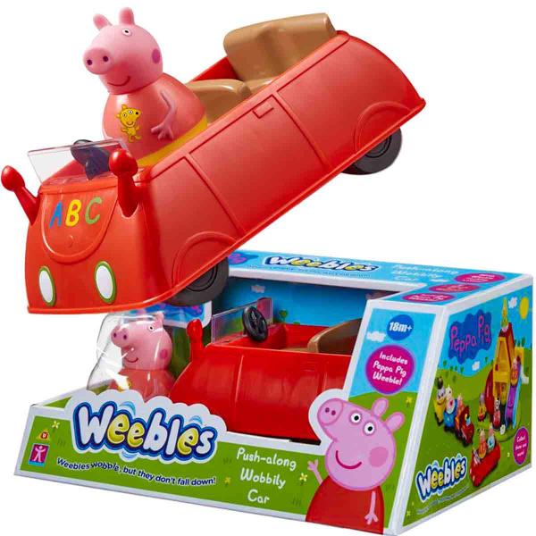 Imagem de Peppa Pig Mini Boneco + Veiculo Carrinho Weebles - Sunny