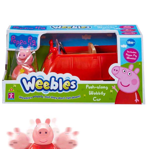 Imagem de Peppa Pig Mini Boneco + Veiculo Carrinho Weebles - Sunny