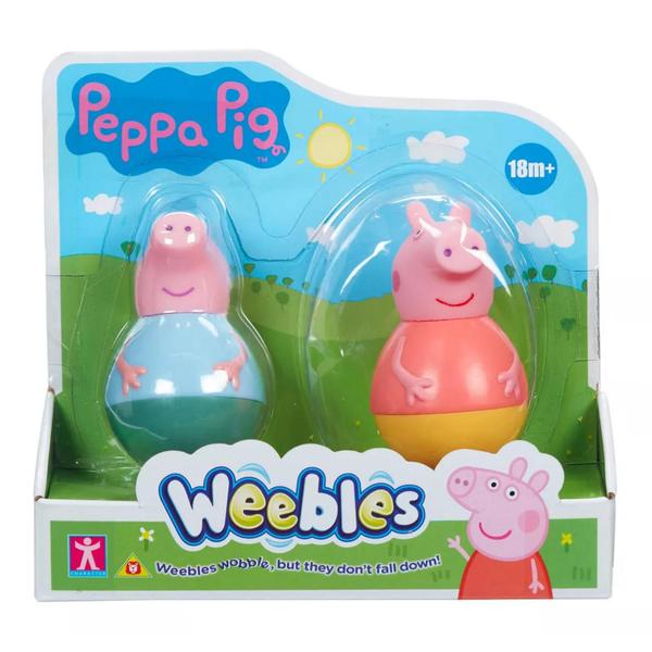 Imagem de Peppa Pig Pack com 2 Weebles de 8cm - 7899573623395