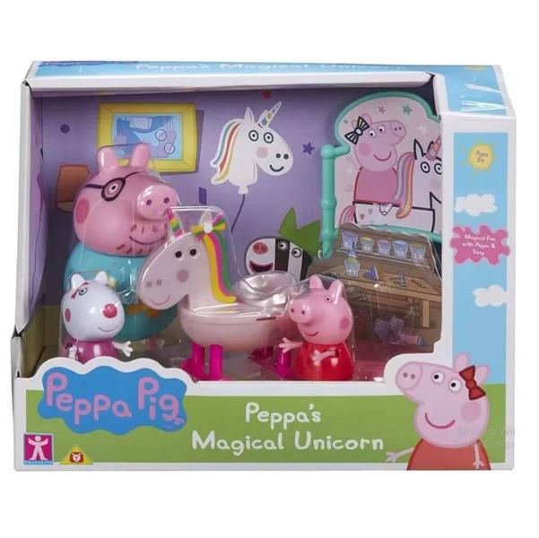 Peppa Pig Playset Temático Unicórnio Mágico - Sunny Imagem de Peppa Pig Playset Temático Unicórnio Mágico - Sunny